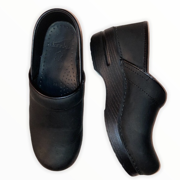 DANSKO OILED LEATHER CLOG SHOES - Picture 1 of 7
